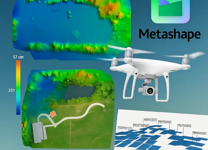 Création de DEM et d'Orthomosaïques avec Metashape