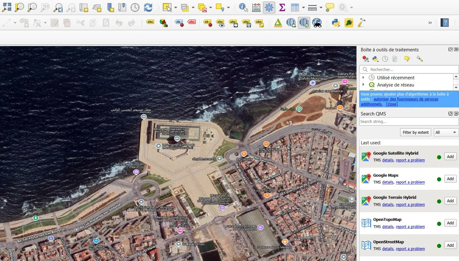 Complétez QGIS avec des fonds de carte