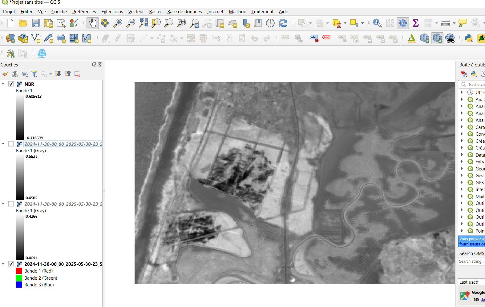 Visualisation du NBR