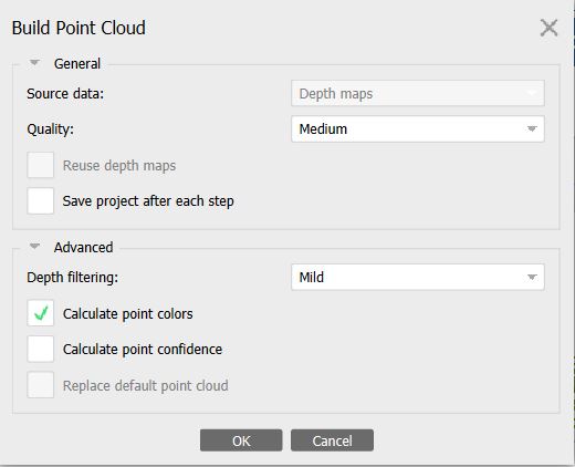 Paramètres du nuage de points